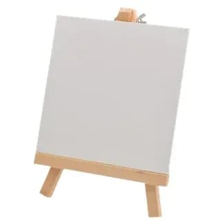 LIENZO C/CABALLETE 15X15CM ES26715 + 2REP.