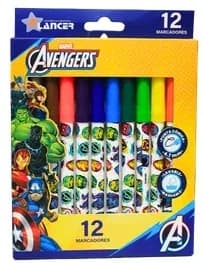 MARCADOR LANCER X 12COL AVENGERS DISPR30