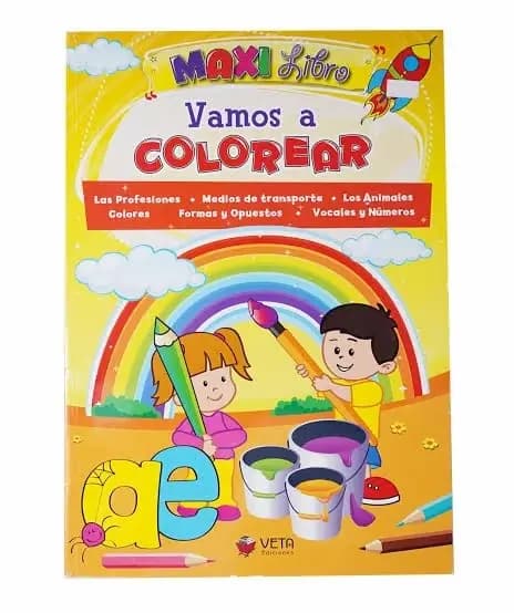 LIBRO MAXI VAMOS A COLOREAR VETA 7165