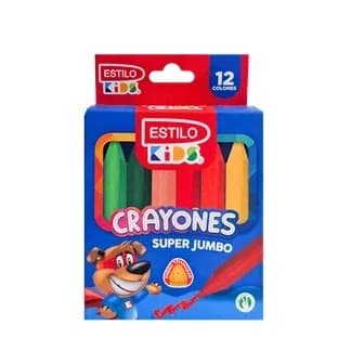 CRAYON ESTILO SUPER JUMBO TRIANGULAR X 12COL