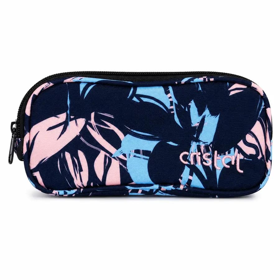 CARTUCHERA CRISTAL 3 SERV  F099820 AZUL HOJ CEL/ROS