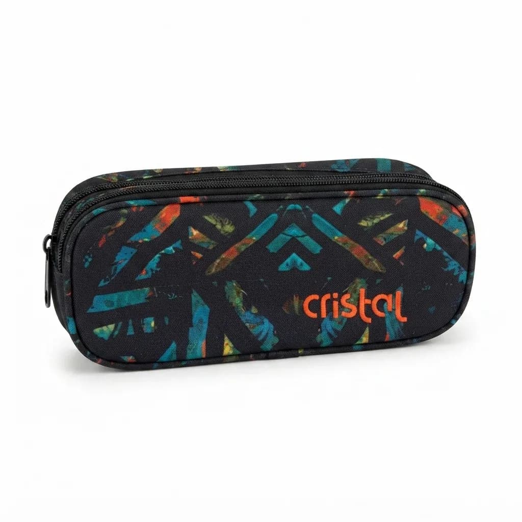 CARTUCHERA CRISTAL 3 SERV NEGRA FIG F099825