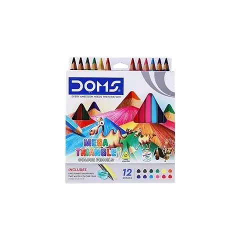 PINTURA DOMS X 12COL JUMBO MEGA TRIANGLE 7944