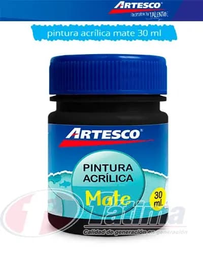 PINTURA ARTESCO X 15COL PRO BLACK PRO 4MM