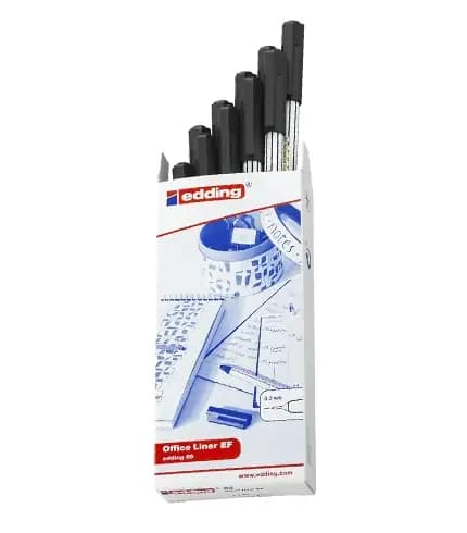 MARCADOR EDDING-89 FINO NEGRO
