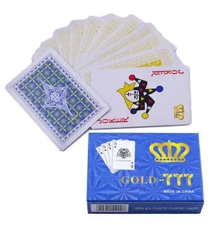 NAIPE GOLD 777 CAJA PLASTICA