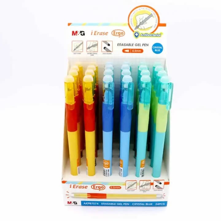 UNIDAD ESFERO BORRABLE MG ERGO GEL AZUL 75R1