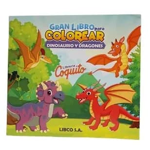 LIBRO GRAN LIBRO P/COLO DINOSAURIOS Y DRAG 1789