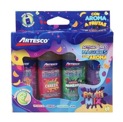 KIT DE SLIME ARTESCO FRUTTI MIX X 4UN 65ML