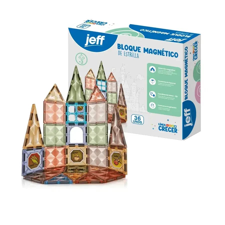 BLOQUE MAGNETICO JEFF DE ESTRELLA X 36PZ JU.320