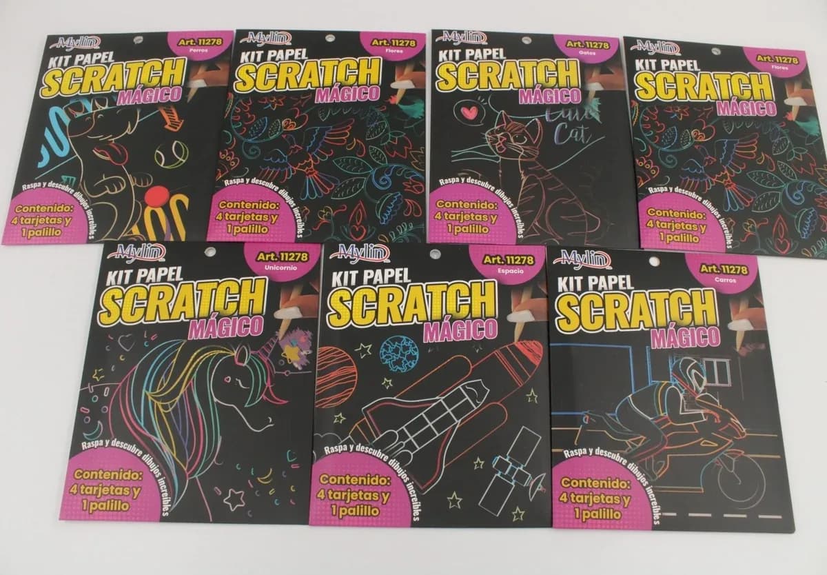 BLOCK A5 SCRATCH CART. MAGICAS DISENOS X 9H