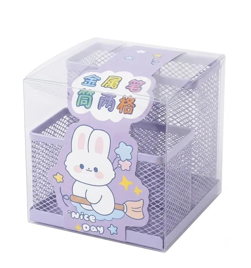 ORGANIZADOR METAL 2 DIV PASTEL ZLJ-0076