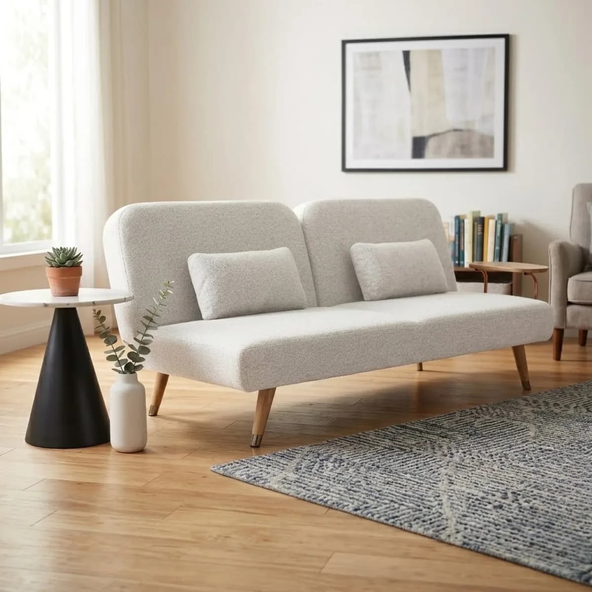SOFA CAMA MADERA EUCALIPTO C CARG USB JH1091B
