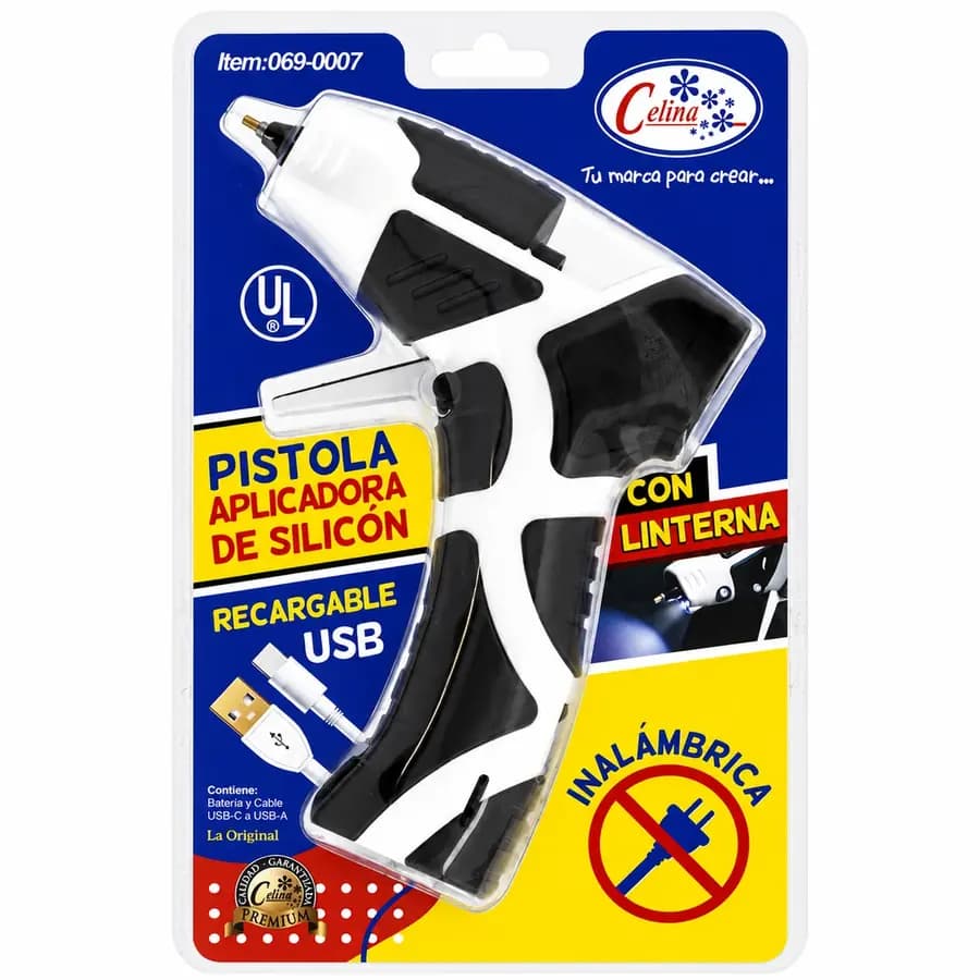 PISTOLA SILICON CELINA A BATERIA GOA07 069-0007