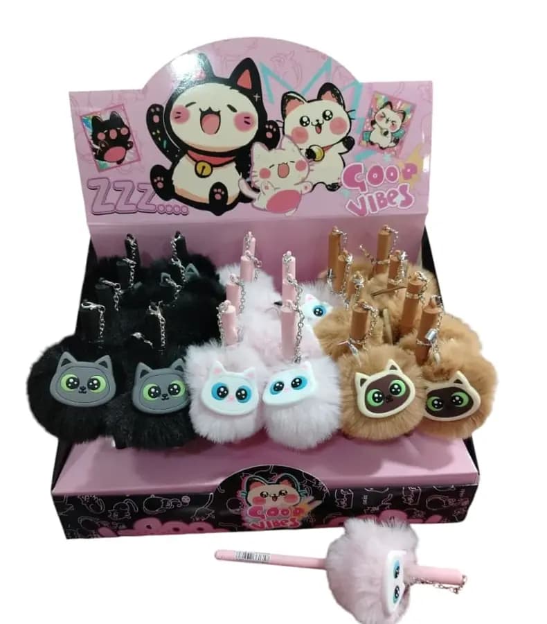 BOLIGRAFO FELPA GATO UNIDAD PT06-002