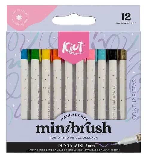 MARCADOR KIUT MINIBRUHS X 12COL 9749