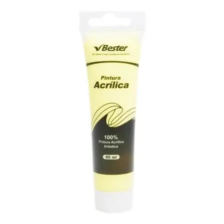 PINTURA ACRILICA BESTER NEON AMARILLA 60ML