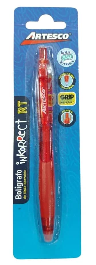 UNIDAD ESFERO ARTESCO BORR. INKORRECT ROJO