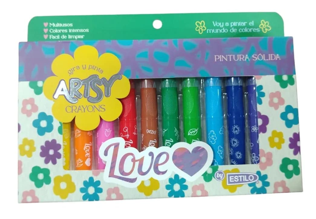 CRAYON LOVE ARTSY X 12COL 55067