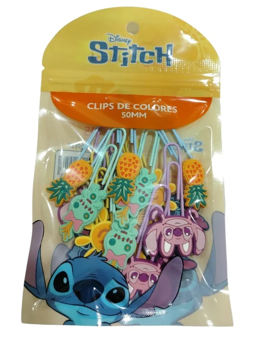 CLIPS COLORES STITCH 50MM X15UN