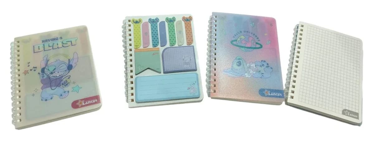 LIBRETA A6 C/NOTITAS ADH. STITCH DISSTI13