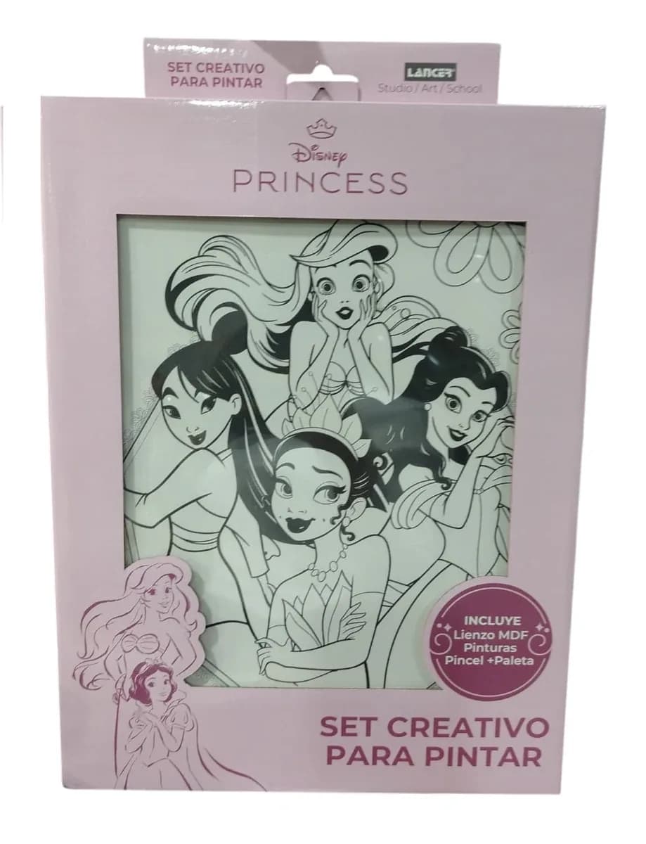 LIENZO LANCER SET PRINCESAS 30X40CM DISPRB402