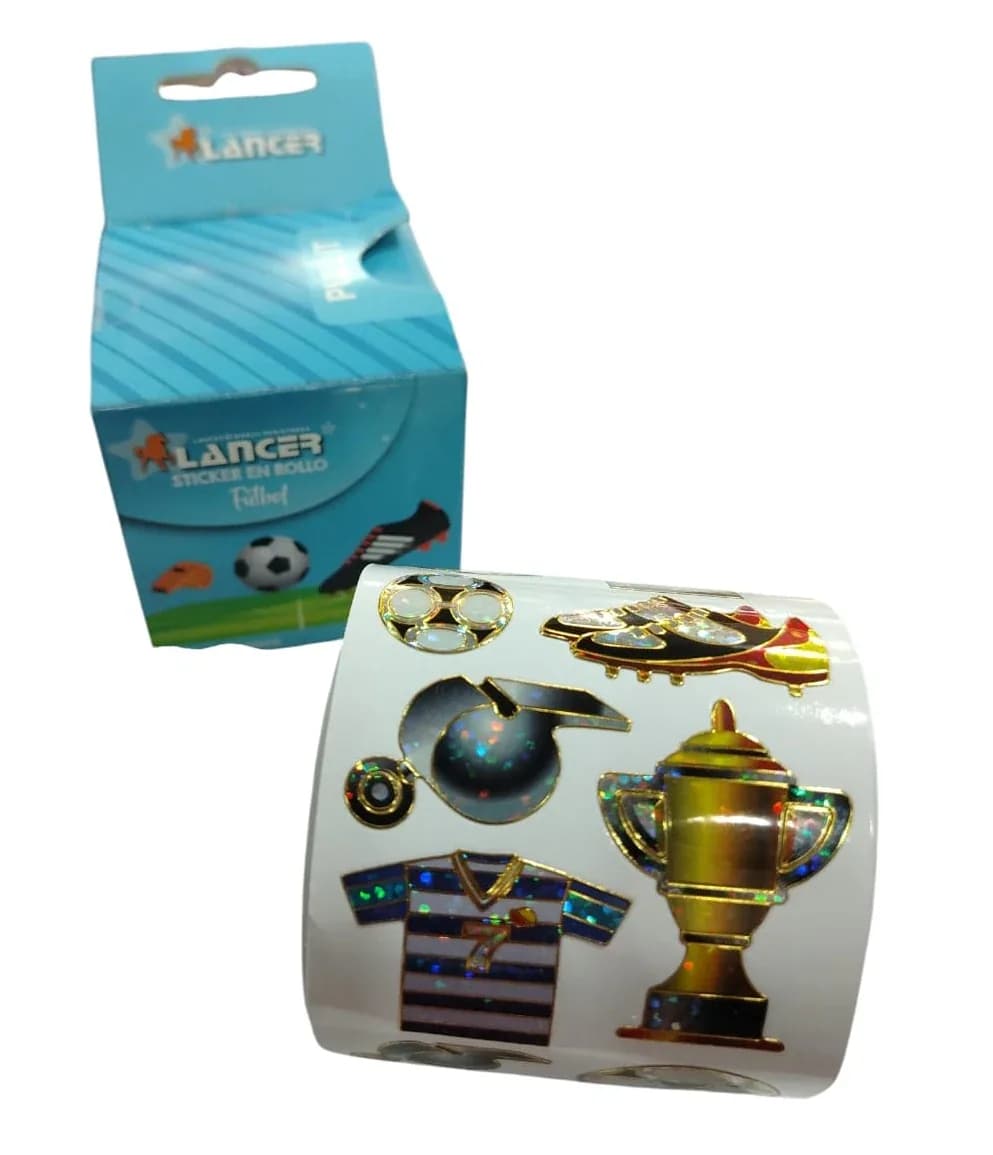 STICKERS LANCER ROLLO X 54UN FUTBOL 3021C