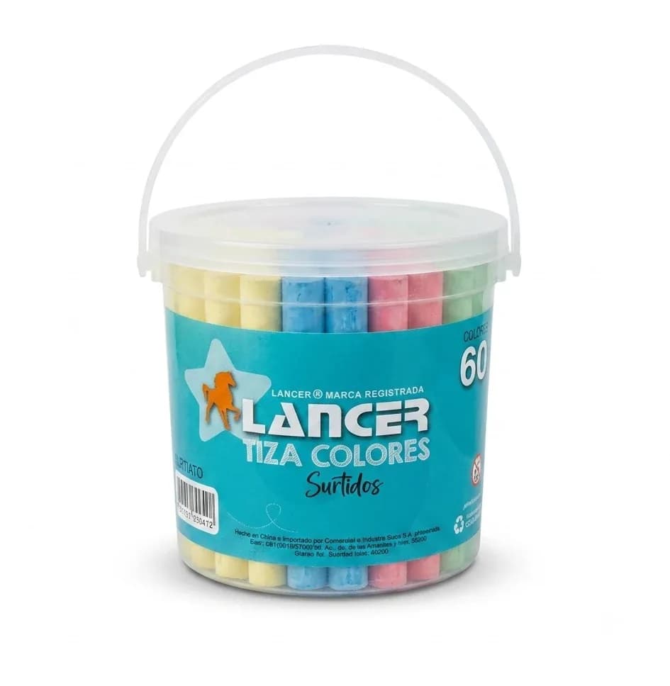 TIZA LANCER BALDE COLORES X 60UN TZ610