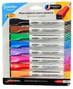 MARCADOR POINTER X 8COL P/PIZARRA MAG. D-4236