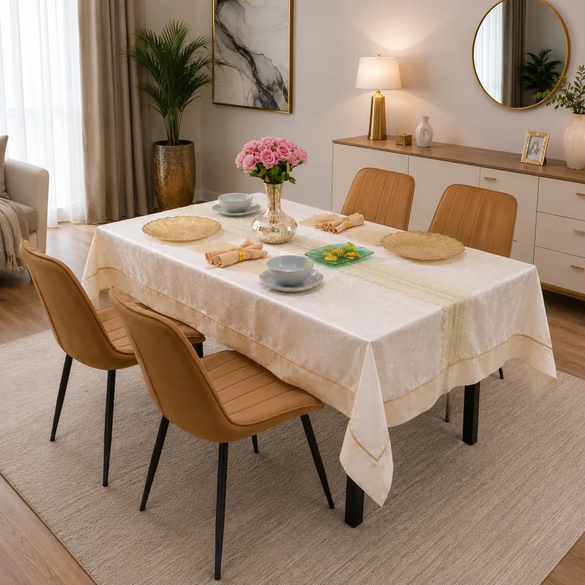 JUEGO COMEDOR MADERA CAFE 4 SILLAS SAN5378