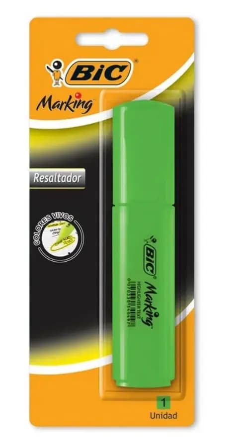 RESALTADOR BIC VERDE