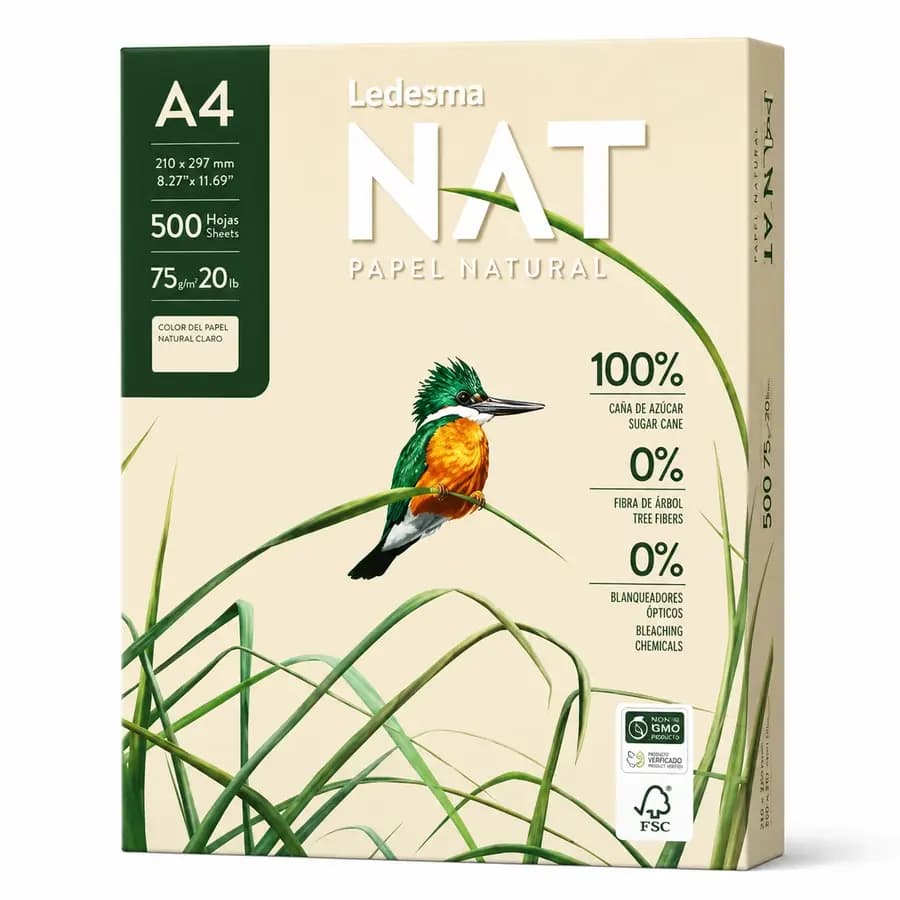 RESMA PA. NATURAL LEDESMA NAT INEN 75GR 500H