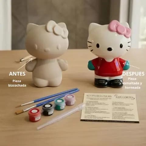 FIGURA DE CERAM. P/PINTAR HELLO KITTY 3225