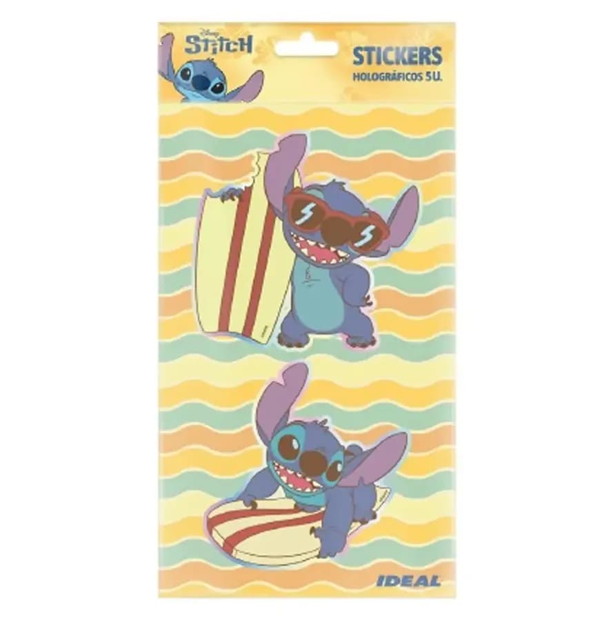 STICKER HOLOGRAFICO IDEAL STITCH X 5UN 4307