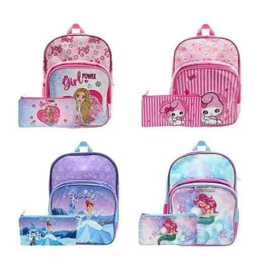 MOCHILA LANCER GIRLD POWER ROSADA CHI03