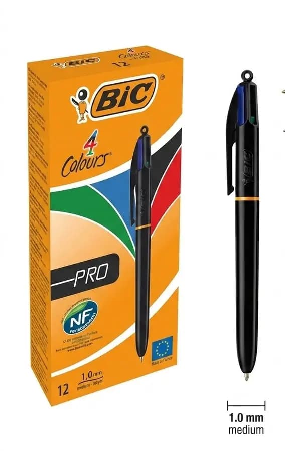 ESFERO 4 MINAS BIC PRO P/MEDIA 1.0MM