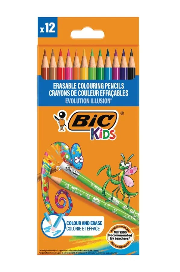 PINTURA BIC BORRABLE X 12COL GRANDE 08.30
