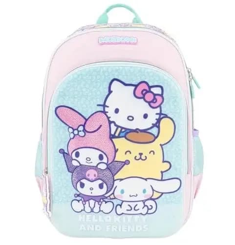 MOCHILA MOZIONI DME180385-RS HELLO KITTY AND FRIENDS