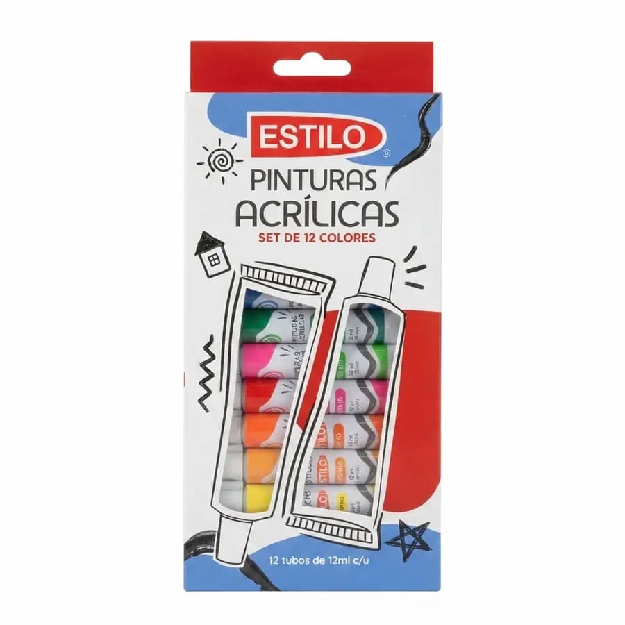 PINTURA ACRILICA ESTILO X 12COL 10108348