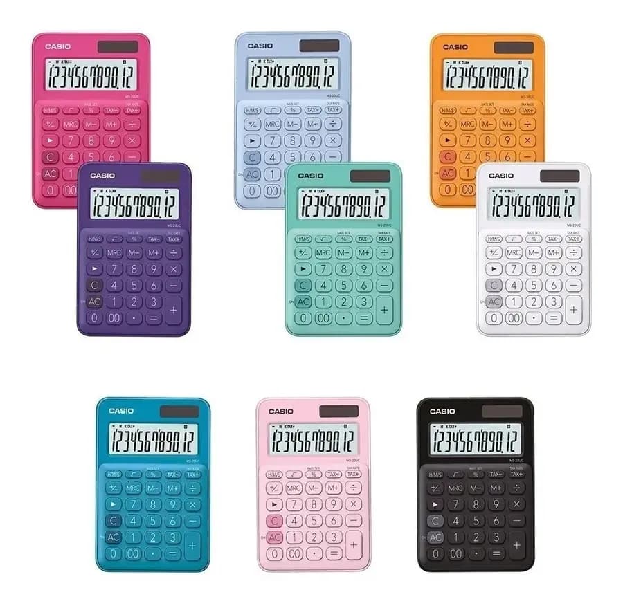 CALC. CASIO MS 20YC - COLORES