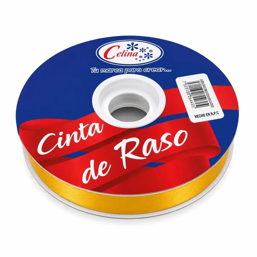 CINTA TELA FINA 15MM X 50Y AMARILLO FUERTE